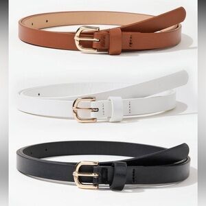 Classic Black, white and tan Belt